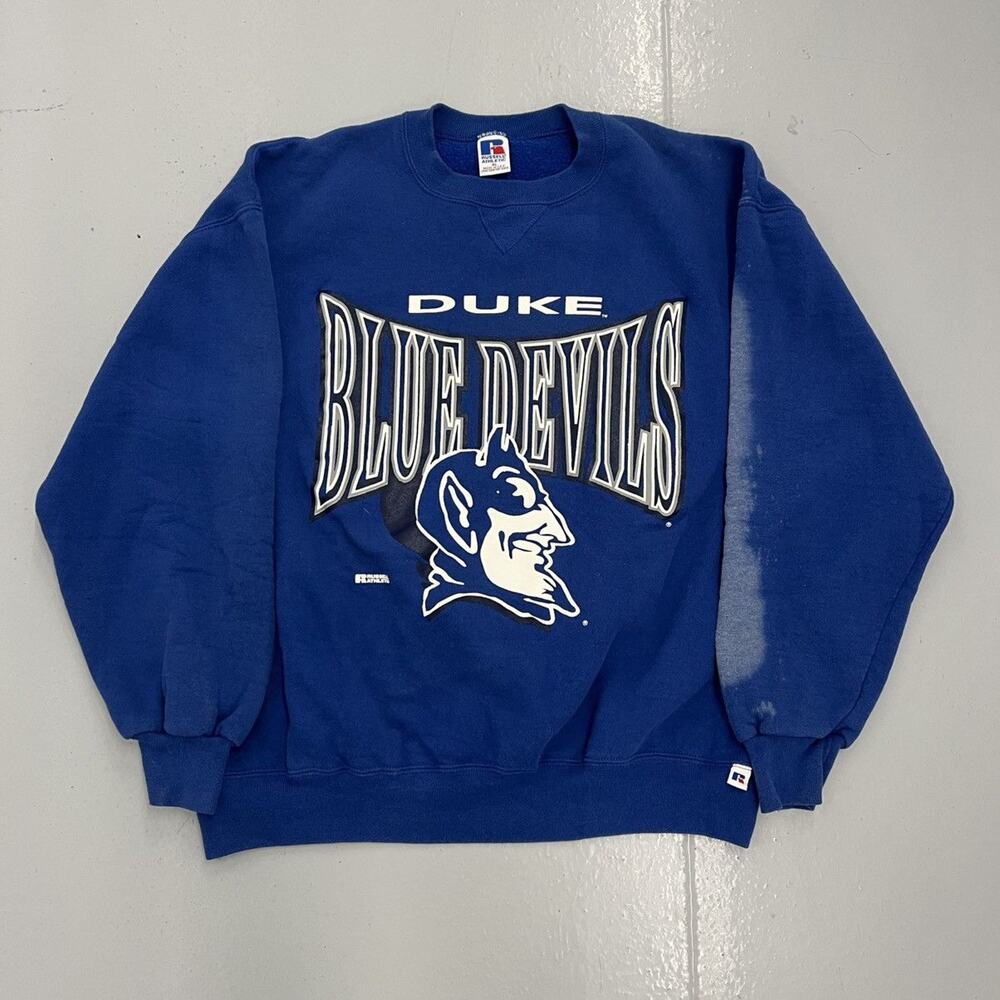 Vintage 90s Duke University Blue Russell Sweatshirt